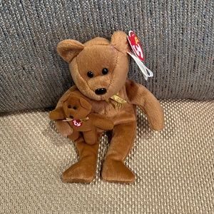 Ty signature bear with baby bear